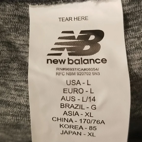 💕NEW BALANCE💕  Space Dye Copped Leggings Gray Large L NWT - Picture 11 of 13